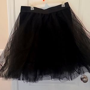 Black tulle skirt